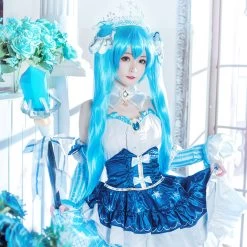 Vocaloid Hatsune Miku Snow Miku 2019 Cosplay Costume
