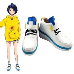 Wonder Egg Priority Ai Ohto White Cosplay Shoes