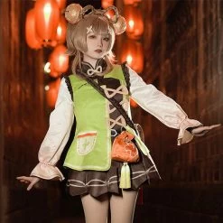 Yaoyao From Genshin Impact Halloween Cosplay Costume 15 Yaoyao From Genshin Impact Halloween Cosplay Costume -Cosplay Shop YaoyaofromGenshinImpactHalloweenCosplayCostume 5
