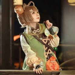 Yaoyao From Genshin Impact Halloween Cosplay Costume 16 Yaoyao From Genshin Impact Halloween Cosplay Costume -Cosplay Shop YaoyaofromGenshinImpactHalloweenCosplayCostume 6