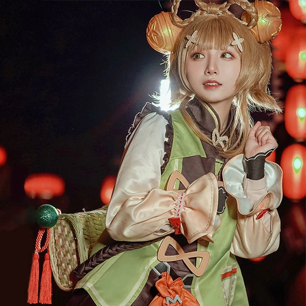 Yaoyao From Genshin Impact Halloween Cosplay Costume 3 Yaoyao From Genshin Impact Halloween Cosplay Costume