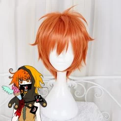 Your Turn To Die Rio Ranger Orange Red Cosplay Wig