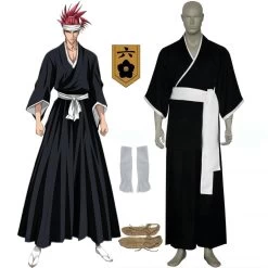 Bleach 6th Division Lieutenant Abarai Renji Cosplay Costume