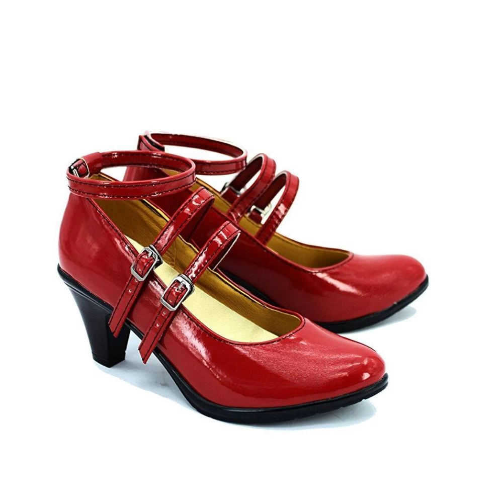 Danganronpa Dangan Ronpa Celestia Ludenberg Red Cosplay Shoes 4 Danganronpa Dangan Ronpa Celestia Ludenberg Red Cosplay Shoes - Image 2