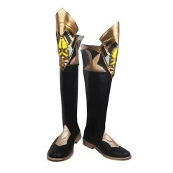 Genshin Impact Alhaitham Black Cosplay Boots -Cosplay Shop genshin impact alhaitham black cosplay shoes 2