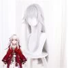 Honkai: Star Rail Clara White Cosplay Wig 2 Honkai: Star Rail Clara White Cosplay Wig -Cosplay Shop honkai star rail clara white cosplay wig 1