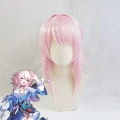 Honkai: Star Rail March 7th Pink Cosplay Wig