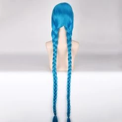 League Of Legends LOL Jinx Blue Cosplay Wig -Cosplay Shop league of legends lol jinx blue cosplay wig 4