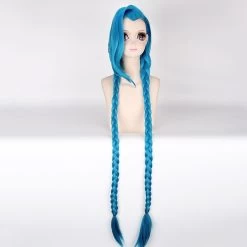 League Of Legends LOL Jinx Blue Cosplay Wig -Cosplay Shop league of legends lol jinx blue cosplay wig 5