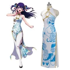 OSHI NO KO Anime Ai Hoshino Cheongsam Cosplay Costume